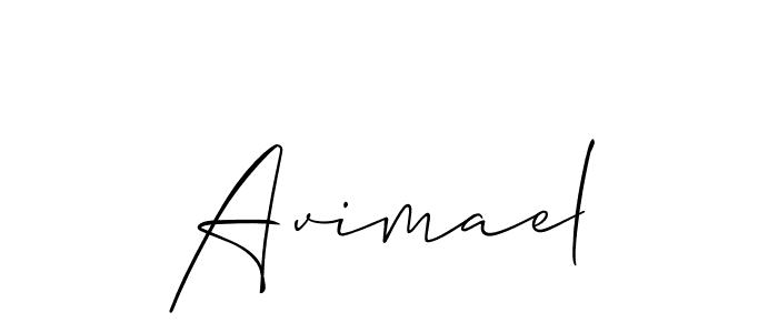 Best and Professional Signature Style for Avimael. Allison_Script Best Signature Style Collection. Avimael signature style 2 images and pictures png