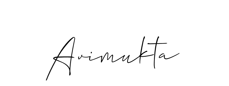 How to make Avimukta signature? Allison_Script is a professional autograph style. Create handwritten signature for Avimukta name. Avimukta signature style 2 images and pictures png