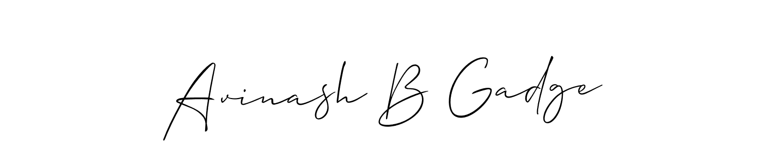 Make a short Avinash B Gadge signature style. Manage your documents anywhere anytime using Allison_Script. Create and add eSignatures, submit forms, share and send files easily. Avinash B Gadge signature style 2 images and pictures png