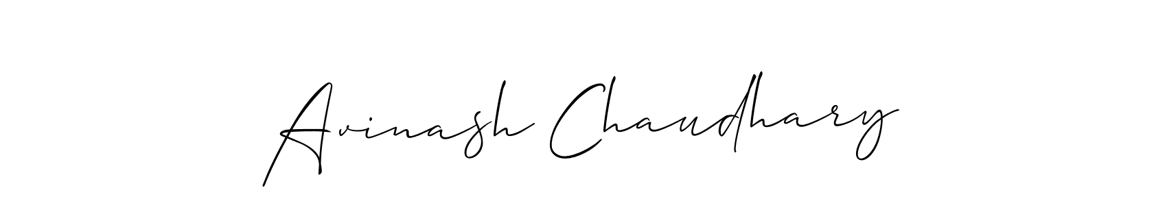 How to make Avinash Chaudhary signature? Allison_Script is a professional autograph style. Create handwritten signature for Avinash Chaudhary name. Avinash Chaudhary signature style 2 images and pictures png