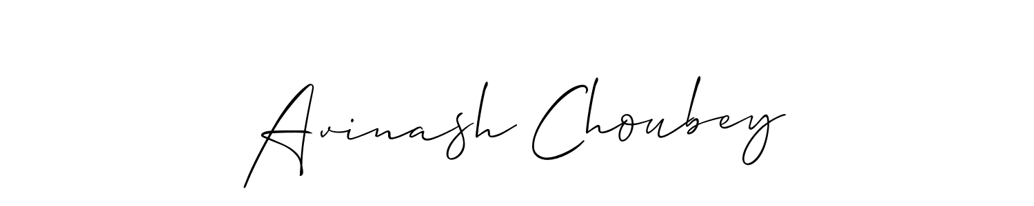 Create a beautiful signature design for name Avinash Choubey. With this signature (Allison_Script) fonts, you can make a handwritten signature for free. Avinash Choubey signature style 2 images and pictures png