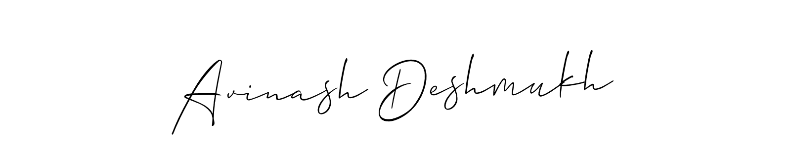 Design your own signature with our free online signature maker. With this signature software, you can create a handwritten (Allison_Script) signature for name Avinash Deshmukh. Avinash Deshmukh signature style 2 images and pictures png