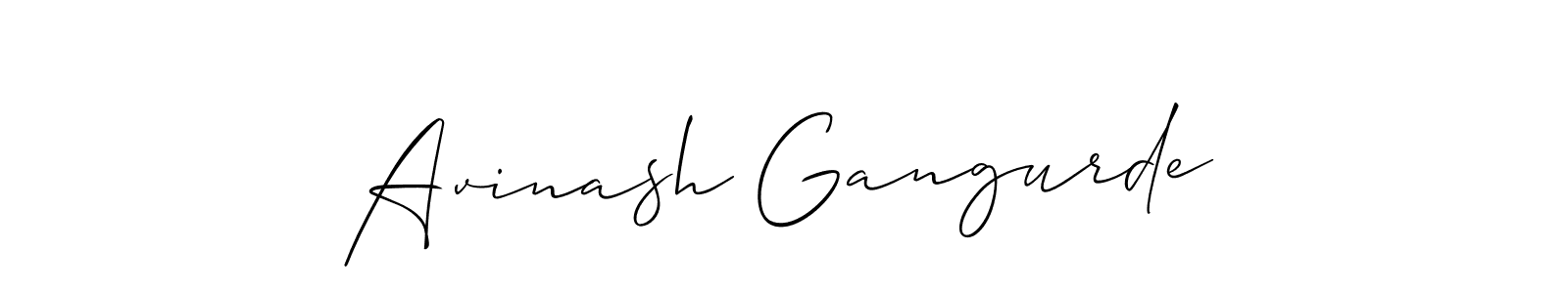 Avinash Gangurde stylish signature style. Best Handwritten Sign (Allison_Script) for my name. Handwritten Signature Collection Ideas for my name Avinash Gangurde. Avinash Gangurde signature style 2 images and pictures png