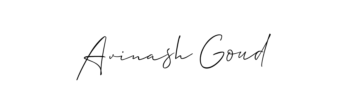 Avinash Goud stylish signature style. Best Handwritten Sign (Allison_Script) for my name. Handwritten Signature Collection Ideas for my name Avinash Goud. Avinash Goud signature style 2 images and pictures png