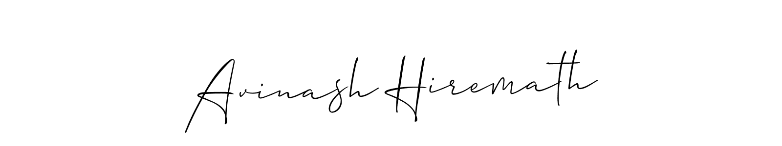 Avinash Hiremath stylish signature style. Best Handwritten Sign (Allison_Script) for my name. Handwritten Signature Collection Ideas for my name Avinash Hiremath. Avinash Hiremath signature style 2 images and pictures png