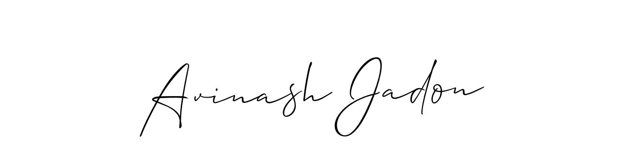 if you are searching for the best signature style for your name Avinash Jadon. so please give up your signature search. here we have designed multiple signature styles  using Allison_Script. Avinash Jadon signature style 2 images and pictures png