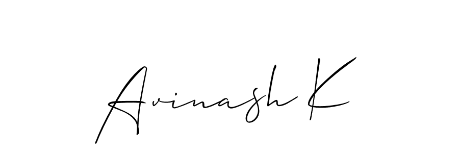 Make a beautiful signature design for name Avinash K. Use this online signature maker to create a handwritten signature for free. Avinash K signature style 2 images and pictures png