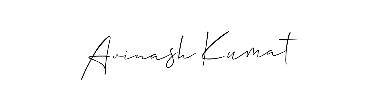 You should practise on your own different ways (Allison_Script) to write your name (Avinash Kumat) in signature. don't let someone else do it for you. Avinash Kumat signature style 2 images and pictures png