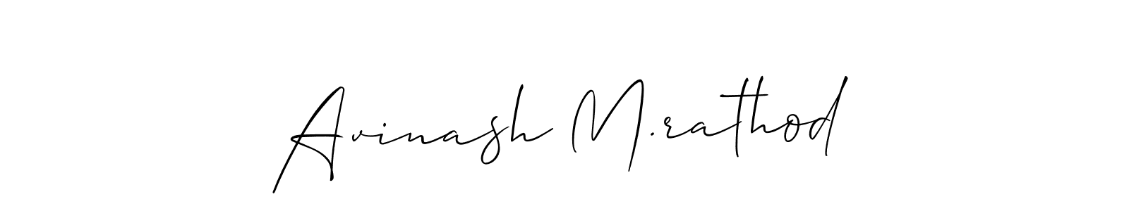 How to make Avinash M.rathod signature? Allison_Script is a professional autograph style. Create handwritten signature for Avinash M.rathod name. Avinash M.rathod signature style 2 images and pictures png