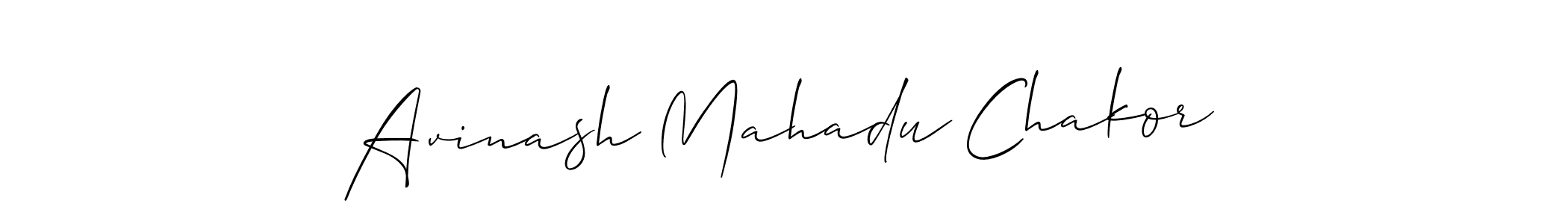 Make a beautiful signature design for name Avinash Mahadu Chakor. Use this online signature maker to create a handwritten signature for free. Avinash Mahadu Chakor signature style 2 images and pictures png