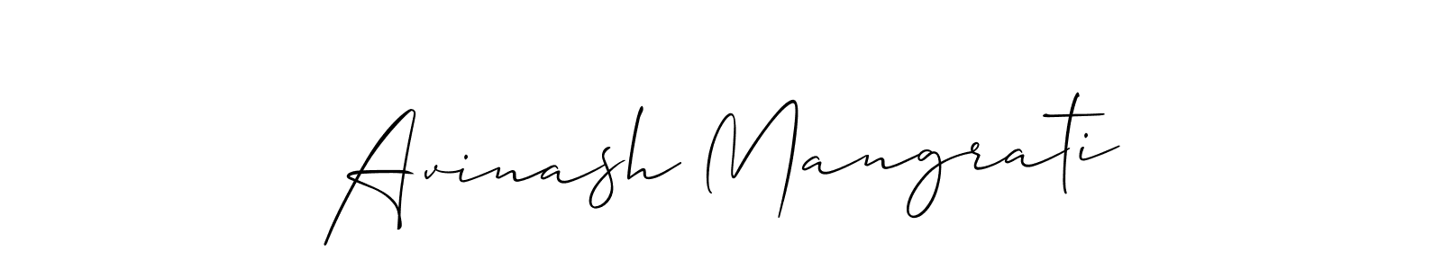 How to Draw Avinash Mangrati signature style? Allison_Script is a latest design signature styles for name Avinash Mangrati. Avinash Mangrati signature style 2 images and pictures png