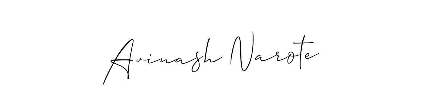 Design your own signature with our free online signature maker. With this signature software, you can create a handwritten (Allison_Script) signature for name Avinash Narote. Avinash Narote signature style 2 images and pictures png