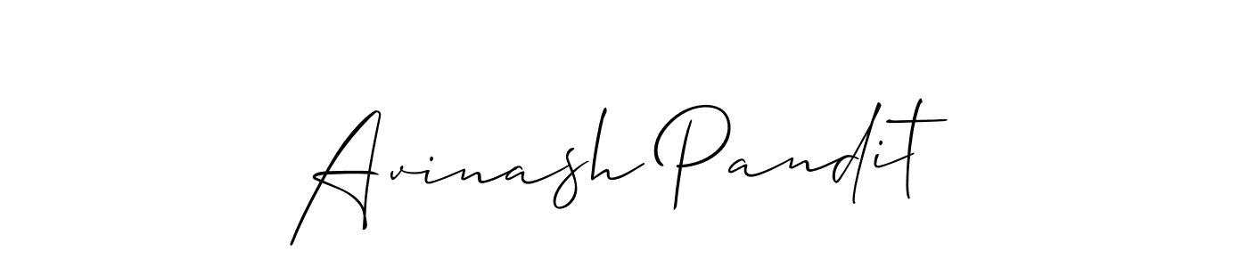 Also we have Avinash Pandit name is the best signature style. Create professional handwritten signature collection using Allison_Script autograph style. Avinash Pandit signature style 2 images and pictures png