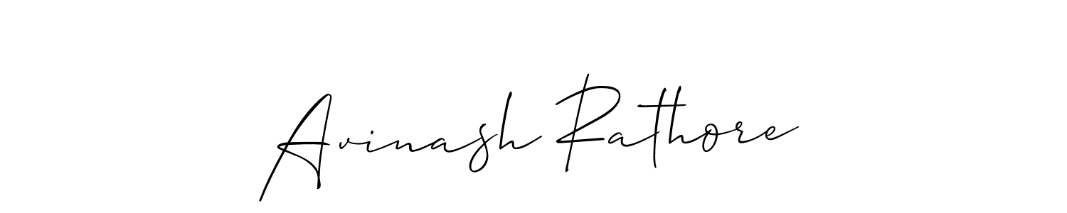 Allison_Script is a professional signature style that is perfect for those who want to add a touch of class to their signature. It is also a great choice for those who want to make their signature more unique. Get Avinash Rathore name to fancy signature for free. Avinash Rathore signature style 2 images and pictures png