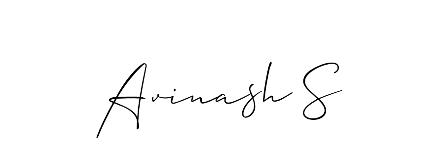 Also we have Avinash S name is the best signature style. Create professional handwritten signature collection using Allison_Script autograph style. Avinash S signature style 2 images and pictures png