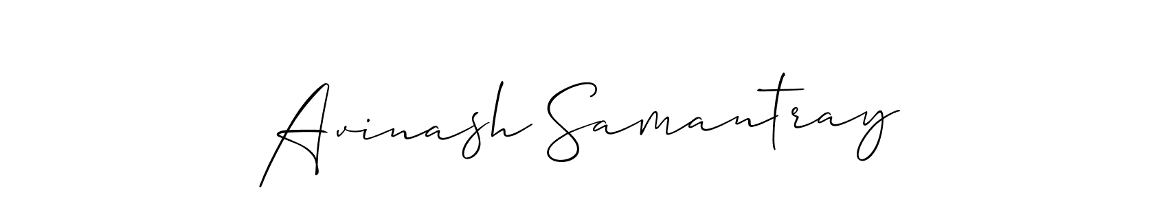 The best way (Allison_Script) to make a short signature is to pick only two or three words in your name. The name Avinash Samantray include a total of six letters. For converting this name. Avinash Samantray signature style 2 images and pictures png