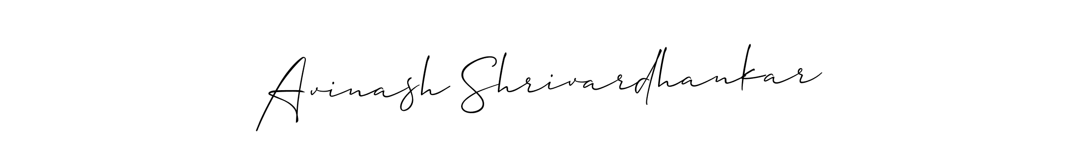 How to make Avinash Shrivardhankar signature? Allison_Script is a professional autograph style. Create handwritten signature for Avinash Shrivardhankar name. Avinash Shrivardhankar signature style 2 images and pictures png