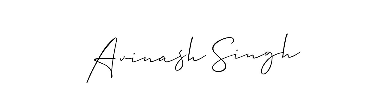 Use a signature maker to create a handwritten signature online. With this signature software, you can design (Allison_Script) your own signature for name Avinash Singh. Avinash Singh signature style 2 images and pictures png