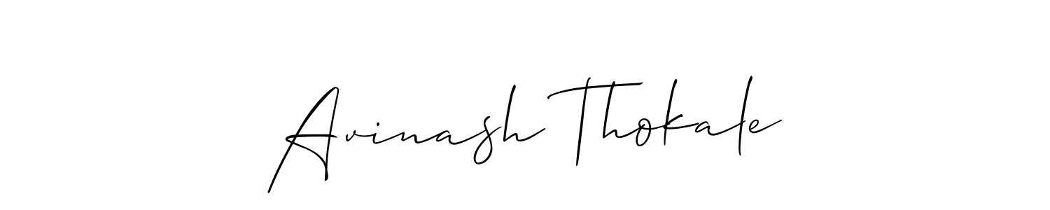 Avinash Thokale stylish signature style. Best Handwritten Sign (Allison_Script) for my name. Handwritten Signature Collection Ideas for my name Avinash Thokale. Avinash Thokale signature style 2 images and pictures png