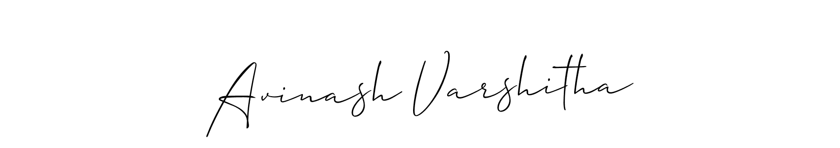 Allison_Script is a professional signature style that is perfect for those who want to add a touch of class to their signature. It is also a great choice for those who want to make their signature more unique. Get Avinash Varshitha name to fancy signature for free. Avinash Varshitha signature style 2 images and pictures png