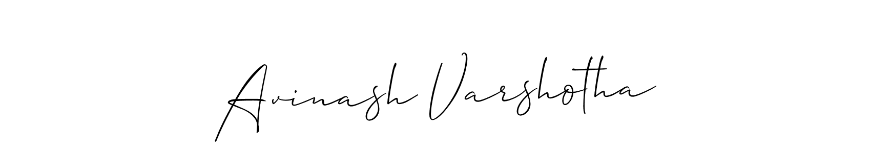 It looks lik you need a new signature style for name Avinash Varshotha. Design unique handwritten (Allison_Script) signature with our free signature maker in just a few clicks. Avinash Varshotha signature style 2 images and pictures png