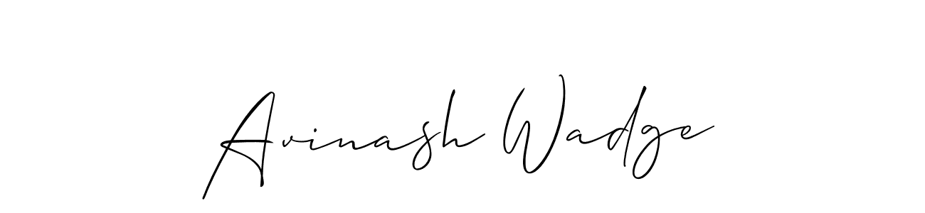 You should practise on your own different ways (Allison_Script) to write your name (Avinash Wadge) in signature. don't let someone else do it for you. Avinash Wadge signature style 2 images and pictures png