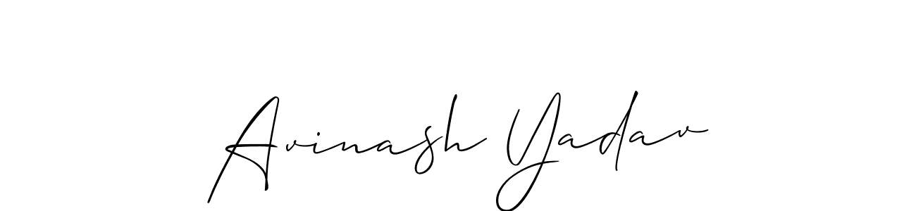 It looks lik you need a new signature style for name Avinash Yadav. Design unique handwritten (Allison_Script) signature with our free signature maker in just a few clicks. Avinash Yadav signature style 2 images and pictures png