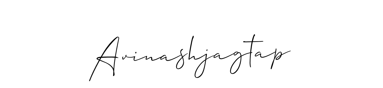 Create a beautiful signature design for name Avinashjagtap. With this signature (Allison_Script) fonts, you can make a handwritten signature for free. Avinashjagtap signature style 2 images and pictures png