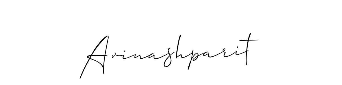 How to make Avinashparit signature? Allison_Script is a professional autograph style. Create handwritten signature for Avinashparit name. Avinashparit signature style 2 images and pictures png