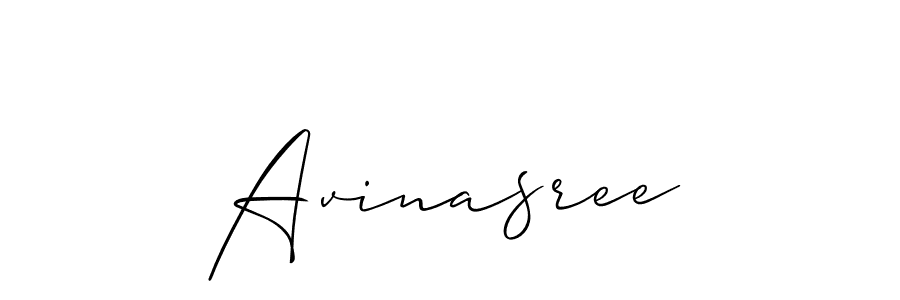 Also we have Avinasree name is the best signature style. Create professional handwritten signature collection using Allison_Script autograph style. Avinasree signature style 2 images and pictures png