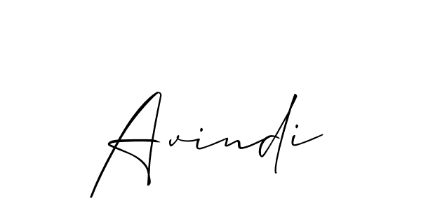 Create a beautiful signature design for name Avindi. With this signature (Allison_Script) fonts, you can make a handwritten signature for free. Avindi signature style 2 images and pictures png