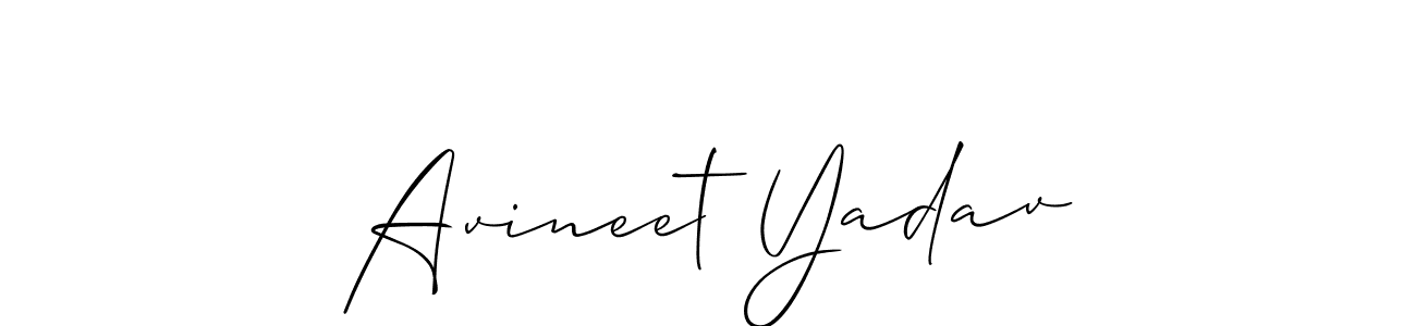 Once you've used our free online signature maker to create your best signature Allison_Script style, it's time to enjoy all of the benefits that Avineet Yadav name signing documents. Avineet Yadav signature style 2 images and pictures png