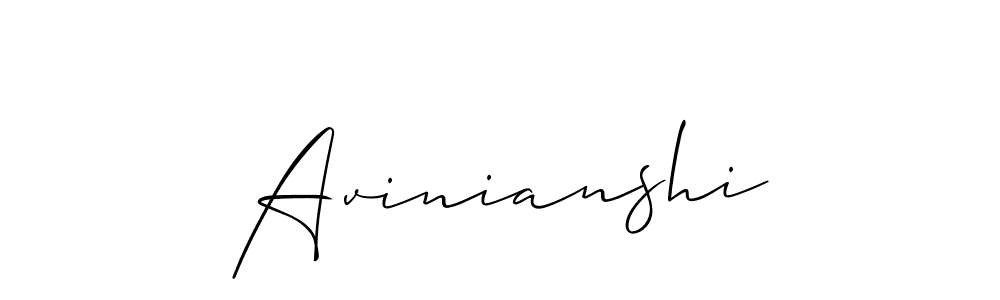 How to make Avinianshi signature? Allison_Script is a professional autograph style. Create handwritten signature for Avinianshi name. Avinianshi signature style 2 images and pictures png