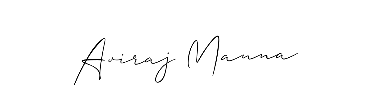 How to make Aviraj Manna signature? Allison_Script is a professional autograph style. Create handwritten signature for Aviraj Manna name. Aviraj Manna signature style 2 images and pictures png