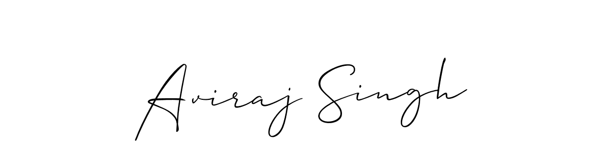 How to make Aviraj Singh name signature. Use Allison_Script style for creating short signs online. This is the latest handwritten sign. Aviraj Singh signature style 2 images and pictures png