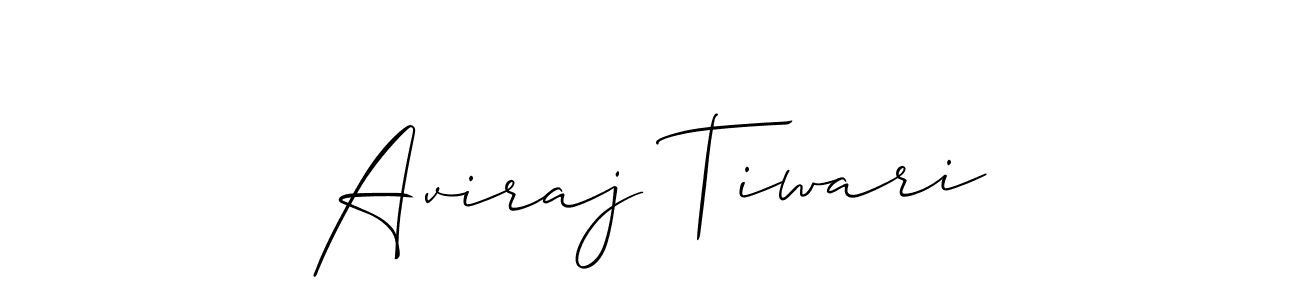 Also we have Aviraj Tiwari name is the best signature style. Create professional handwritten signature collection using Allison_Script autograph style. Aviraj Tiwari signature style 2 images and pictures png