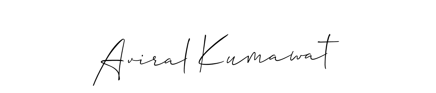Aviral Kumawat stylish signature style. Best Handwritten Sign (Allison_Script) for my name. Handwritten Signature Collection Ideas for my name Aviral Kumawat. Aviral Kumawat signature style 2 images and pictures png