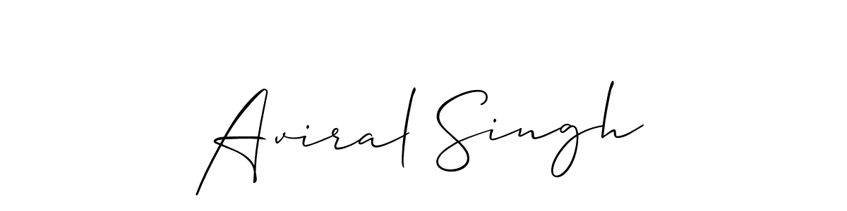 Use a signature maker to create a handwritten signature online. With this signature software, you can design (Allison_Script) your own signature for name Aviral Singh. Aviral Singh signature style 2 images and pictures png