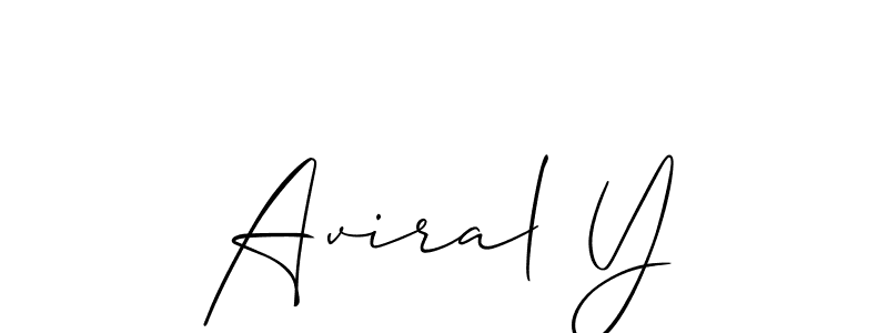 Check out images of Autograph of Aviral Y name. Actor Aviral Y Signature Style. Allison_Script is a professional sign style online. Aviral Y signature style 2 images and pictures png