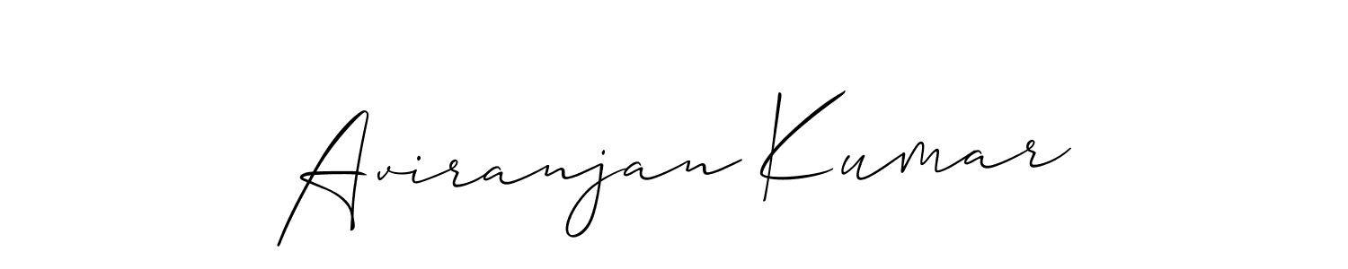Create a beautiful signature design for name Aviranjan Kumar. With this signature (Allison_Script) fonts, you can make a handwritten signature for free. Aviranjan Kumar signature style 2 images and pictures png