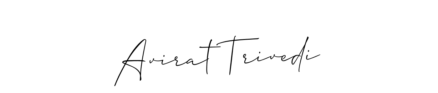 Make a short Avirat Trivedi signature style. Manage your documents anywhere anytime using Allison_Script. Create and add eSignatures, submit forms, share and send files easily. Avirat Trivedi signature style 2 images and pictures png
