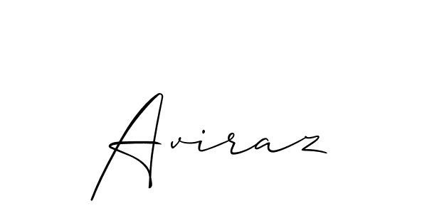 Use a signature maker to create a handwritten signature online. With this signature software, you can design (Allison_Script) your own signature for name Aviraz. Aviraz signature style 2 images and pictures png