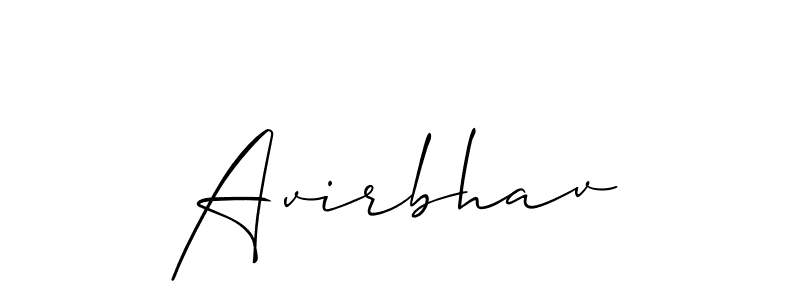 How to make Avirbhav signature? Allison_Script is a professional autograph style. Create handwritten signature for Avirbhav name. Avirbhav signature style 2 images and pictures png