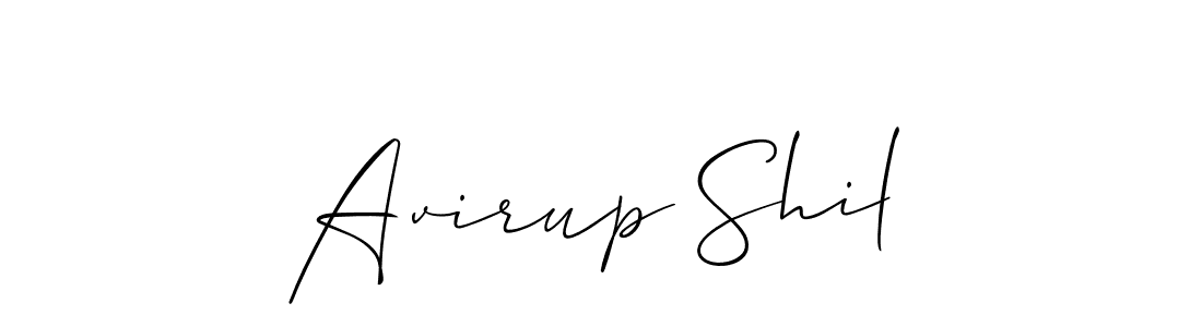 How to make Avirup Shil name signature. Use Allison_Script style for creating short signs online. This is the latest handwritten sign. Avirup Shil signature style 2 images and pictures png