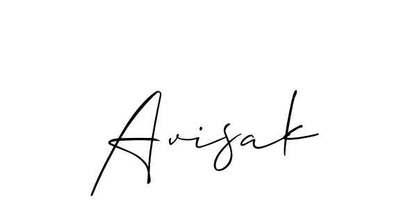 It looks lik you need a new signature style for name Avisak. Design unique handwritten (Allison_Script) signature with our free signature maker in just a few clicks. Avisak signature style 2 images and pictures png