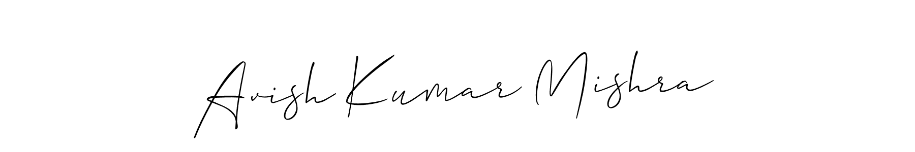 Also we have Avish Kumar Mishra name is the best signature style. Create professional handwritten signature collection using Allison_Script autograph style. Avish Kumar Mishra signature style 2 images and pictures png