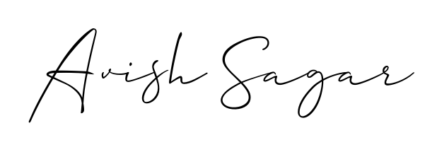 A stylish, flowing autograph style designed for name Avish Sagar using Allison_Script typography. Perfect for digital creative projects. Avish Sagar signature style 2 images and pictures png