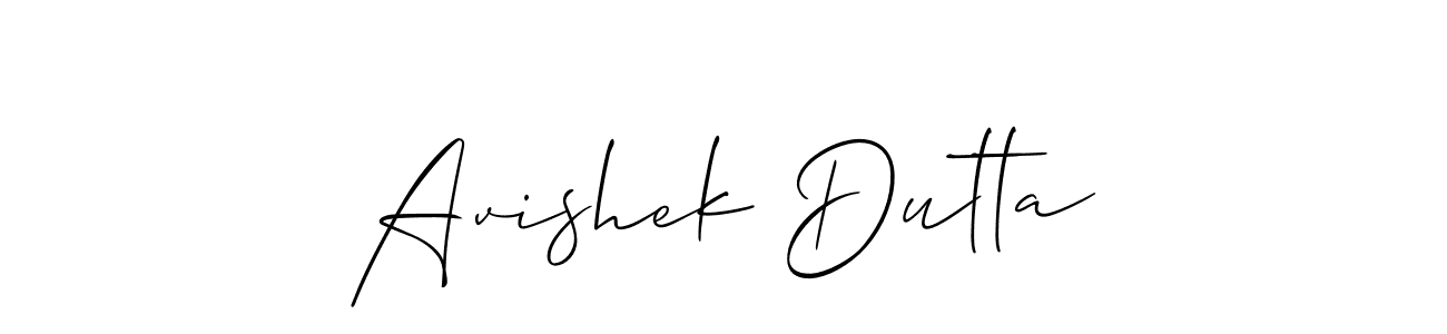 Create a beautiful signature design for name Avishek Dutta. With this signature (Allison_Script) fonts, you can make a handwritten signature for free. Avishek Dutta signature style 2 images and pictures png