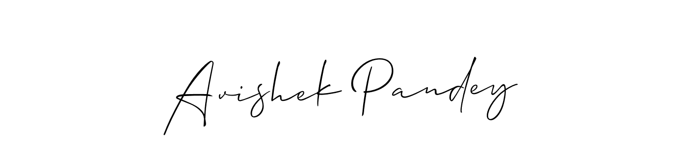 Make a beautiful signature design for name Avishek Pandey. With this signature (Allison_Script) style, you can create a handwritten signature for free. Avishek Pandey signature style 2 images and pictures png