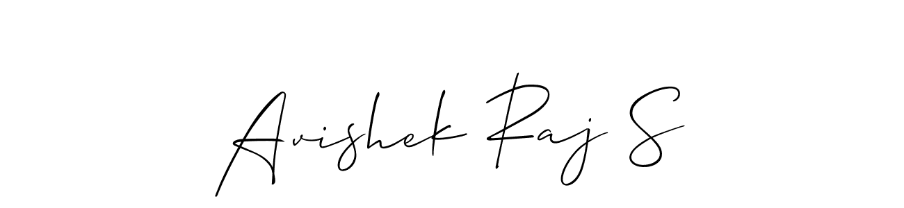 Design your own signature with our free online signature maker. With this signature software, you can create a handwritten (Allison_Script) signature for name Avishek Raj S. Avishek Raj S signature style 2 images and pictures png
